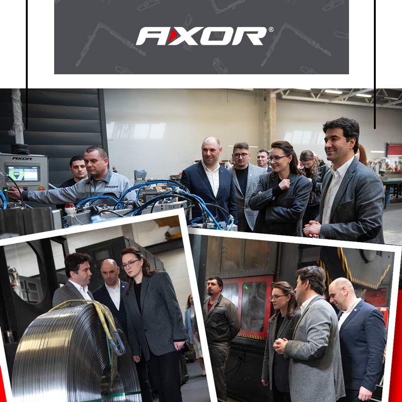AXOR встретил почётных гостей: с визитом на завод прибыли Первая вице-премьер-министр — министр экономики Украины Юлия Свириденко и народный депутат Дмитрий Кисилевский